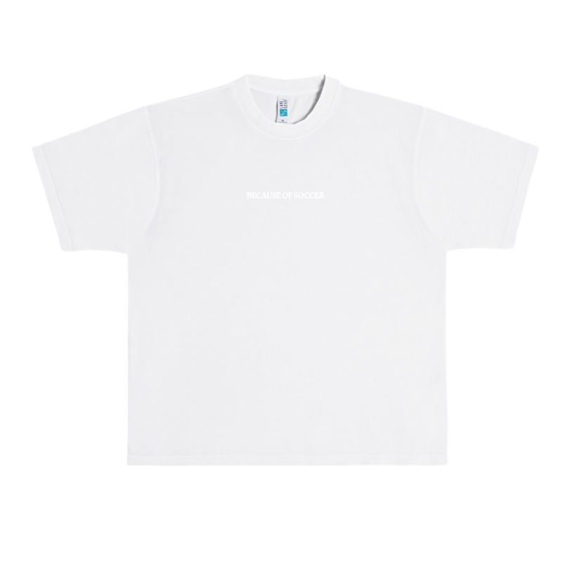 Because of Soccer Embroidered Tee
