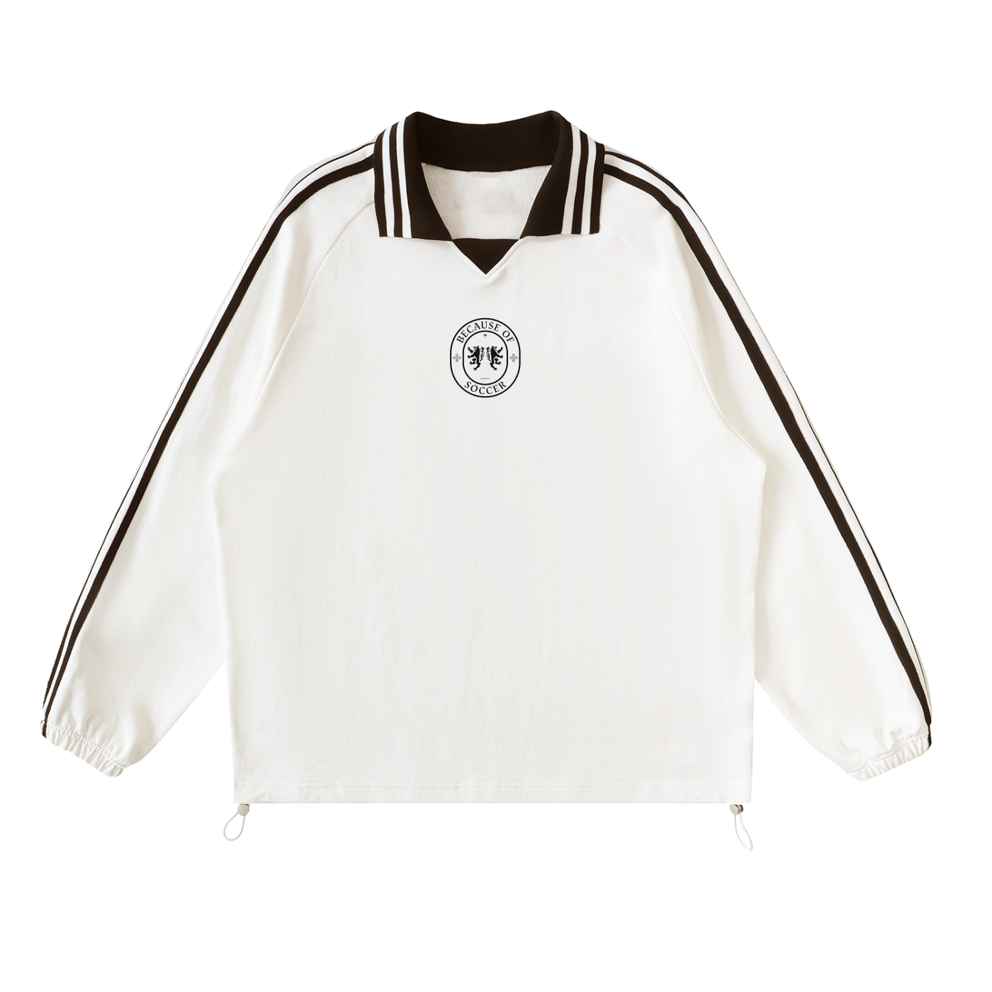 Vintage Because of Soccer Collared Long Sleeve