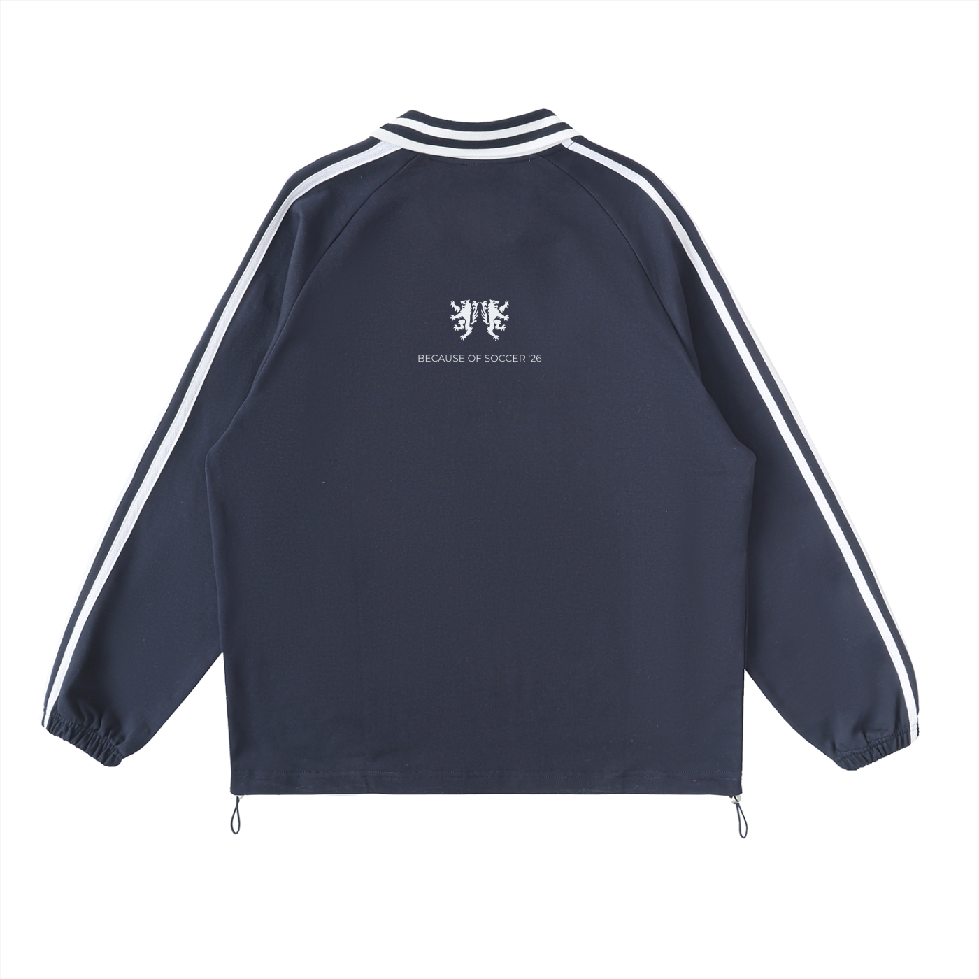 Vintage Because of Soccer Collared Long Sleeve