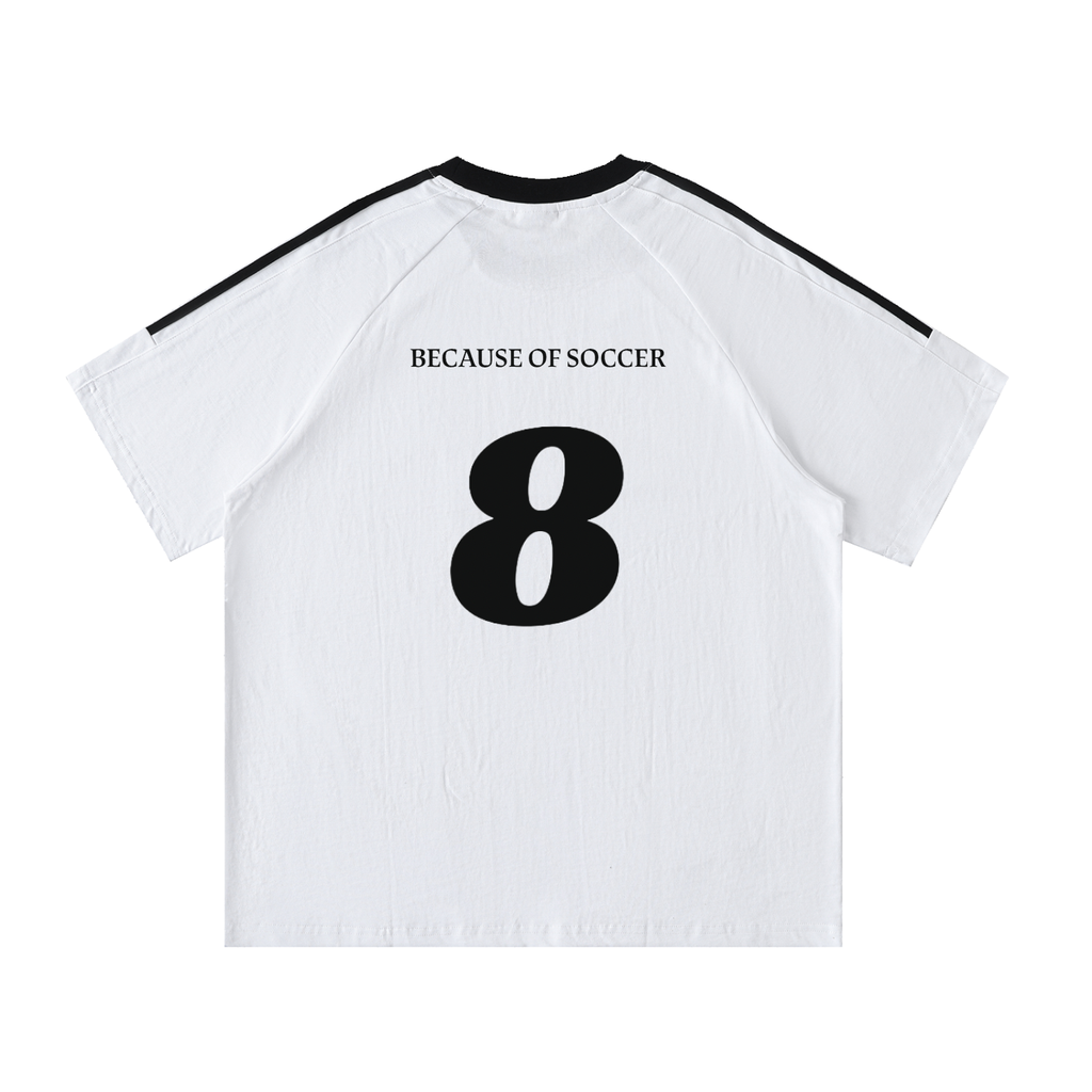 Because of Soccer Crewneck Jersey TShirt