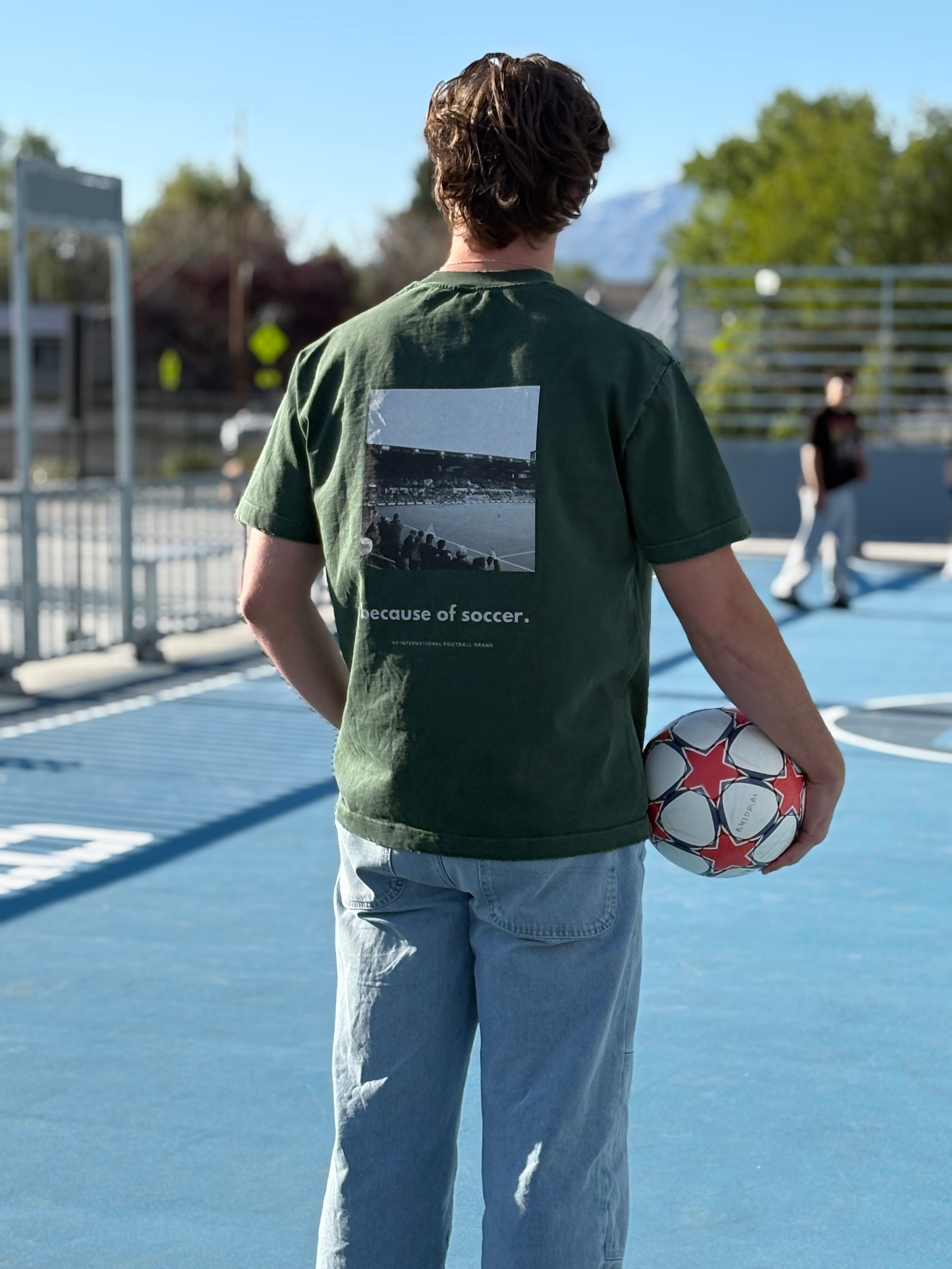 Vintage Heavyweight Because of Soccer T-Shirt