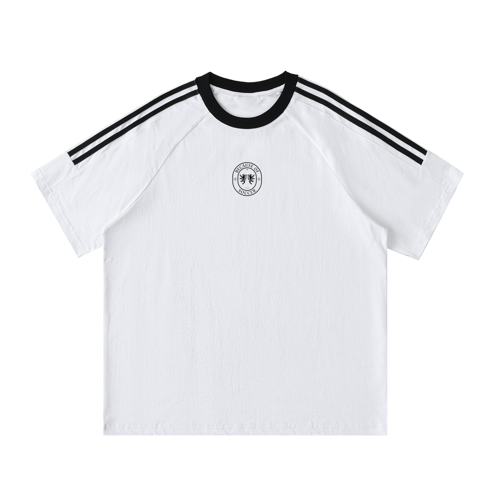 Because of Soccer Crewneck Jersey TShirt