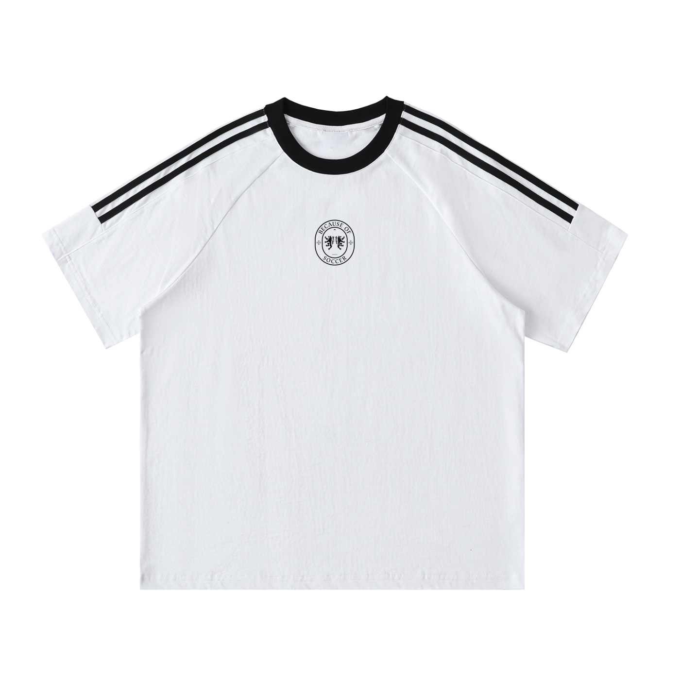 Because of Soccer Crewneck Jersey TShirt