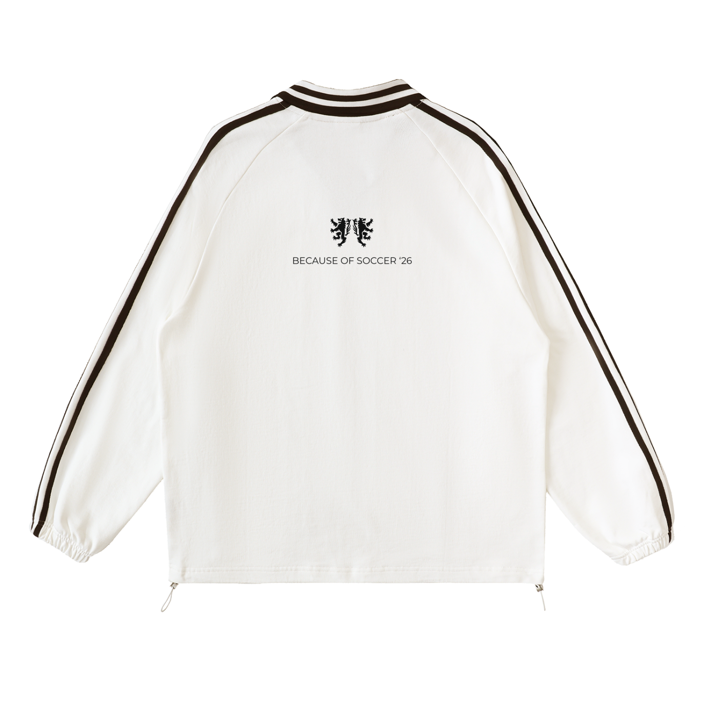 Vintage Because of Soccer Collared Long Sleeve